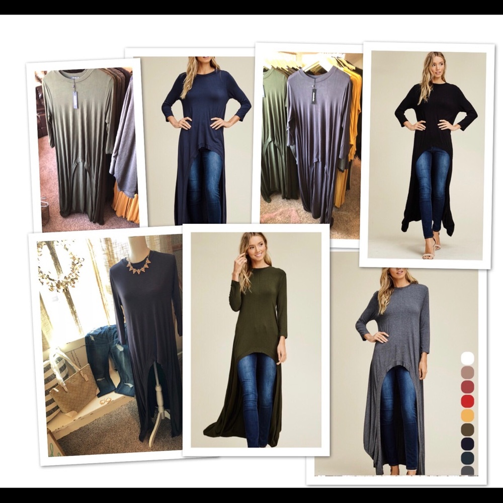 Ladies long and short tunics